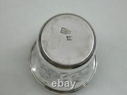 FINE ANTIQUE IMPERIAL RUSSIAN 84 SILVER NIELLO CUP BEAKER ARCHITECTURAL Moscow