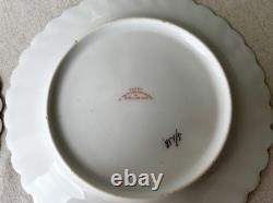 FINE ANTIQUE IMPERIAL RUSSIAN PORCELAIN Bowl PLATE KUZNETSOV FACTORY Art Nouveau