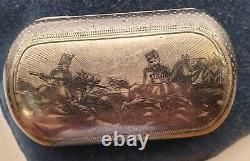 FINE ANTIQUE IMPERIAL RUSSIAN SILVER wallet 84 CHERNI Cossack 1879