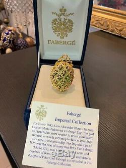 Faberge Egg Imperial HalfanEgg Ornament (RARE & Authentic)