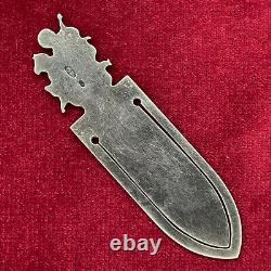 Faberge Imperial Russian 88 Silver Bookmark with Image of St. George