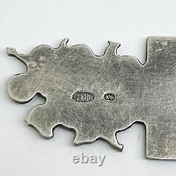 Faberge Imperial Russian 88 Silver Bookmark with Image of St. George