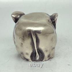 Faberge Imperial Russian 88 Silver Elephant Figurine Cup (Julius Rappoport)