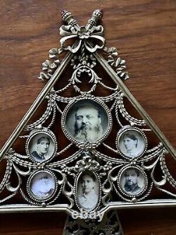 Faberge Photo Frame Picture Russian Imperial multi-photo Pewter Jewelled
