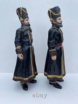 Faberge Rare Bronze Imperial Russian Cossack Guard Antique Gold Gilt Enamel 1912