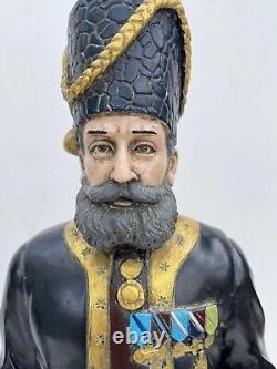 Faberge Rare Bronze Imperial Russian Cossack Guard Antique Gold Gilt Enamel 1912
