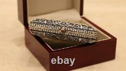 Faberge Russian Imperial cloisonne Enamel Cigarette Case Snuff Box