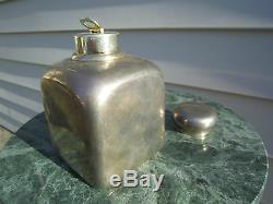 Fantastic Antique Imperial Russian Silver and Gold washed Tea Caddy. Big, heavy
