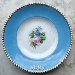 Fine Antique Imperial Russian Porcelain Plate Kuznetsov Factory Hand Painted 19c