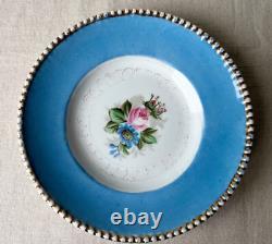 Fine Antique Imperial Russian Porcelain Plate Kuznetsov Factory Hand Painted 19c