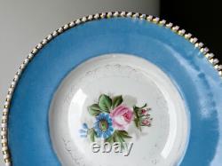 Fine Antique Imperial Russian Porcelain Plate Kuznetsov Factory Hand Painted 19c