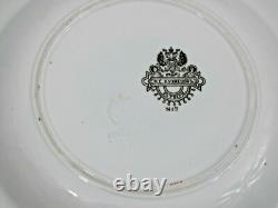 Fine Antique Imperial Russian Porcelain Plate Kuznetsov Factory Hand Painted 19c Fine Antique Imperial Russian Porcelain Plate Kuznetsov Factory Hand Painted 19c