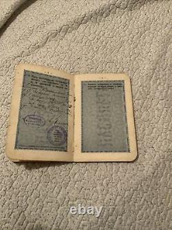 Genuine 1905? Russian Imperial Travel Document Tzarist Russia Old Antique ID