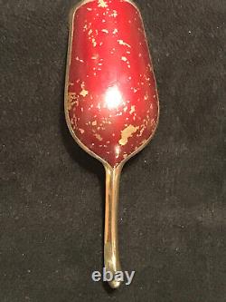 Gilt Enamel Shovel Spoon Russian Imperial Silver 84 Antiques Russia Famous Maker