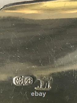 Gilt Enamel Shovel Spoon Russian Imperial Silver 84 Antiques Russia Famous Maker