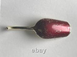 Gilt Enamel Shovel Spoon Russian Imperial Silver 84 Antiques Russia Famous Maker