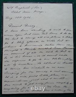 Grand Duchess Elena Romanov Imperial Russian Antique Signed Letter to GD Melita