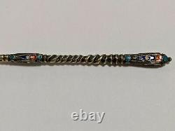 Great Spoon Cloisonne Enamel Silver 84 Gustav Klingert Russian Imperial Antiques