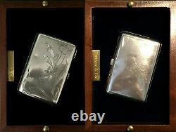 IMPERIAL RUSSIAN ANTIQUE 1908-17 CIGARETTE CASE STERLING SILVER 84 (. 875) wt. 96g