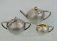 Imperial Antique Russian 84 Silver Tea Set St. Petersburg 1875 Unusual Design