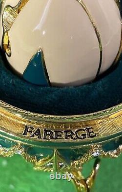 Imperial Faberge Rosebud Egg (Green) with Rosebud & Pendant In Box with COA