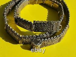 Imperial Russia. Silver. Russian. Caucasian Belt With Niello. 84. 389gram