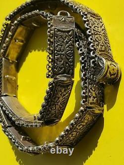 Imperial Russia. Silver. Russian. Caucasian Belt With Niello. 84. 389gram