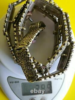 Imperial Russia. Silver. Russian. Caucasian Belt With Niello. 84. 389gram