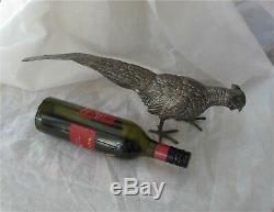 Imperial Russian 84 Silver Pheasant bird figure Faberge Antique 720gr $4500+