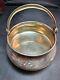 Imperial Russian 84 Silver Sugar Basket Engraved w Handle Moscow C. 1895 AA B. C