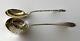 Imperial Russian 84 Silver Tea Strainer Spoon & 875 Silver Serving Spoon