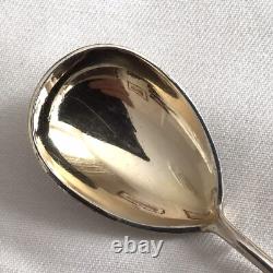 Imperial Russian 84 Zolotniki Silver Gilded Niello Spoon. C. 1908 Kokoshnik Mark