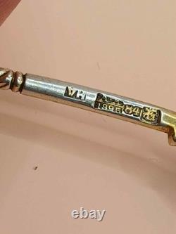 Imperial Russian 84 silver enamel spoon 1895 Nikolai Alekseev