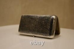 Imperial Russian 84 silver niello snuff or cigarette box Moscow 1879 Romanov-era