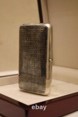 Imperial Russian 84 silver niello snuff or cigarette box Moscow 1879 Romanov-era