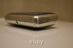 Imperial Russian 84 silver niello snuff or cigarette box Moscow 1879 Romanov-era