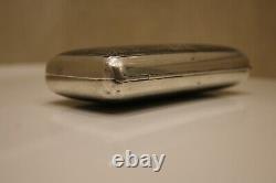 Imperial Russian 84 silver niello snuff or cigarette box Moscow 1879 Romanov-era