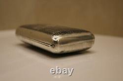 Imperial Russian 84 silver niello snuff or cigarette box Moscow 1879 Romanov-era
