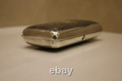 Imperial Russian 84 silver niello snuff or cigarette box Moscow 1879 Romanov-era
