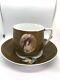 Imperial Russian Antique Gardner Cup & Saucer Decal Porcelain RARE, 1880-90