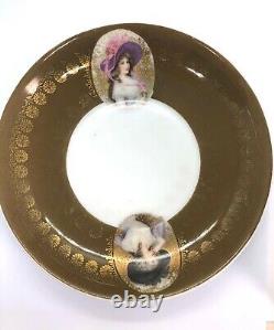 Imperial Russian Antique Gardner Cup & Saucer Decal Porcelain RARE, 1880-90