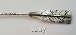 Imperial Russian Antique Solid Silver 84 Rare ARROW Spoon