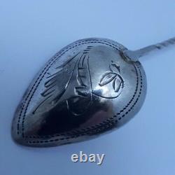 Imperial Russian Antique Solid Silver 84 Rare ARROW Spoon