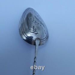 Imperial Russian Antique Solid Silver 84 Rare ARROW Spoon