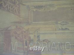 Imperial Russian Aristocratic Interior Antique Watercolour 1910