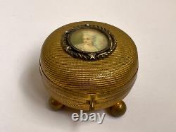 Imperial Russian Faberge 14k 56 Gold Diamonds Poult Egg Pendant Catherine II