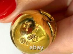 Imperial Russian Faberge 88 Silver Gilded In Memory of the War Award Pendant Egg