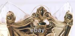 Imperial Russian Faberge Romanov Tercentenary Gilt Silver Crystal Centrepiece