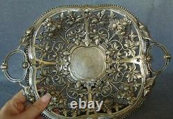 Imperial Russian Fraget Norblin Warsaw Poland Silver Plate Fruit Basket Dish