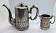 Imperial Russian Fraget Warsaw Poland Silver Plate Coffe Pot and Milk Jug